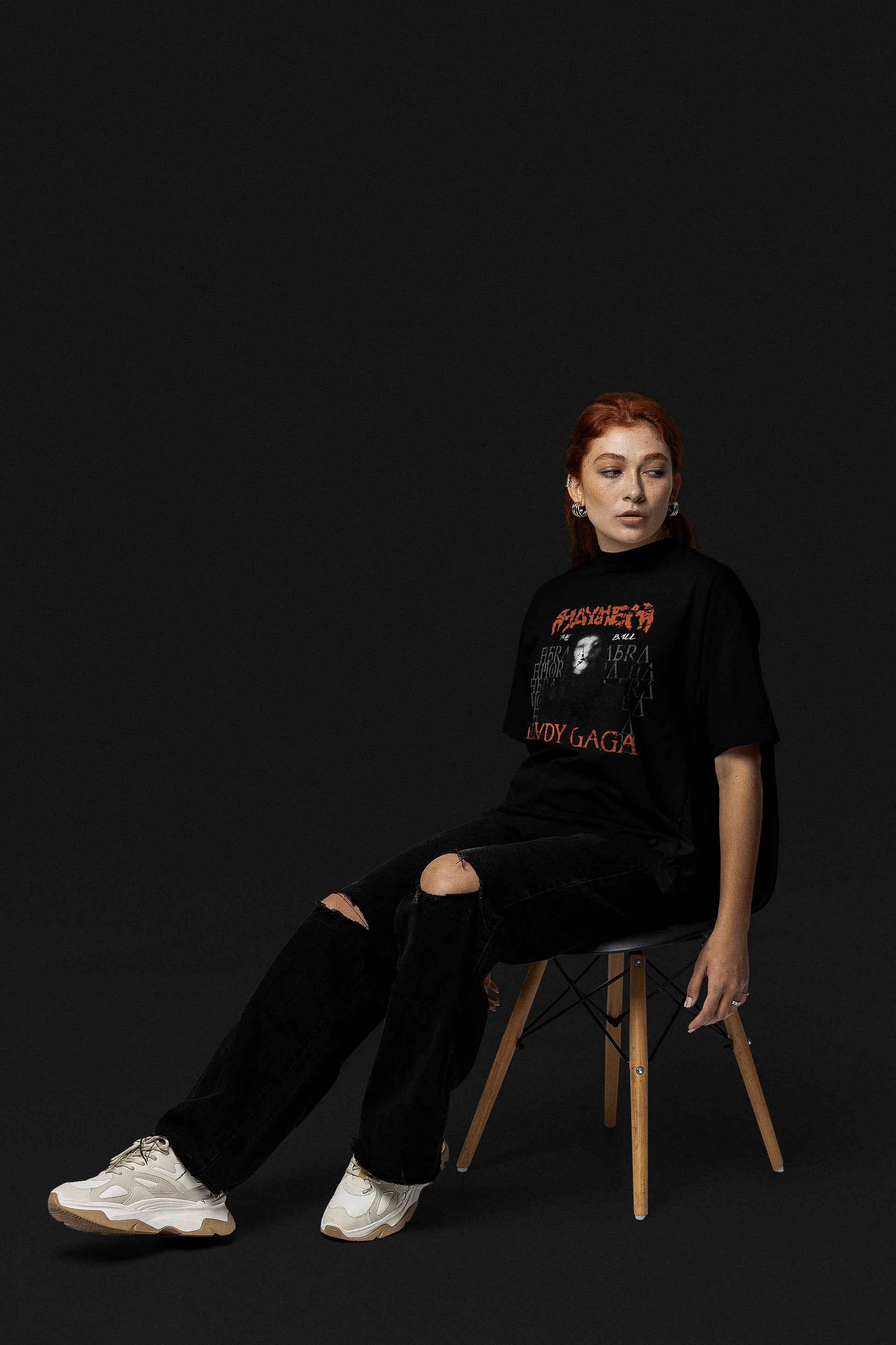 CAMISETA OVERSIZED LADY GAGA