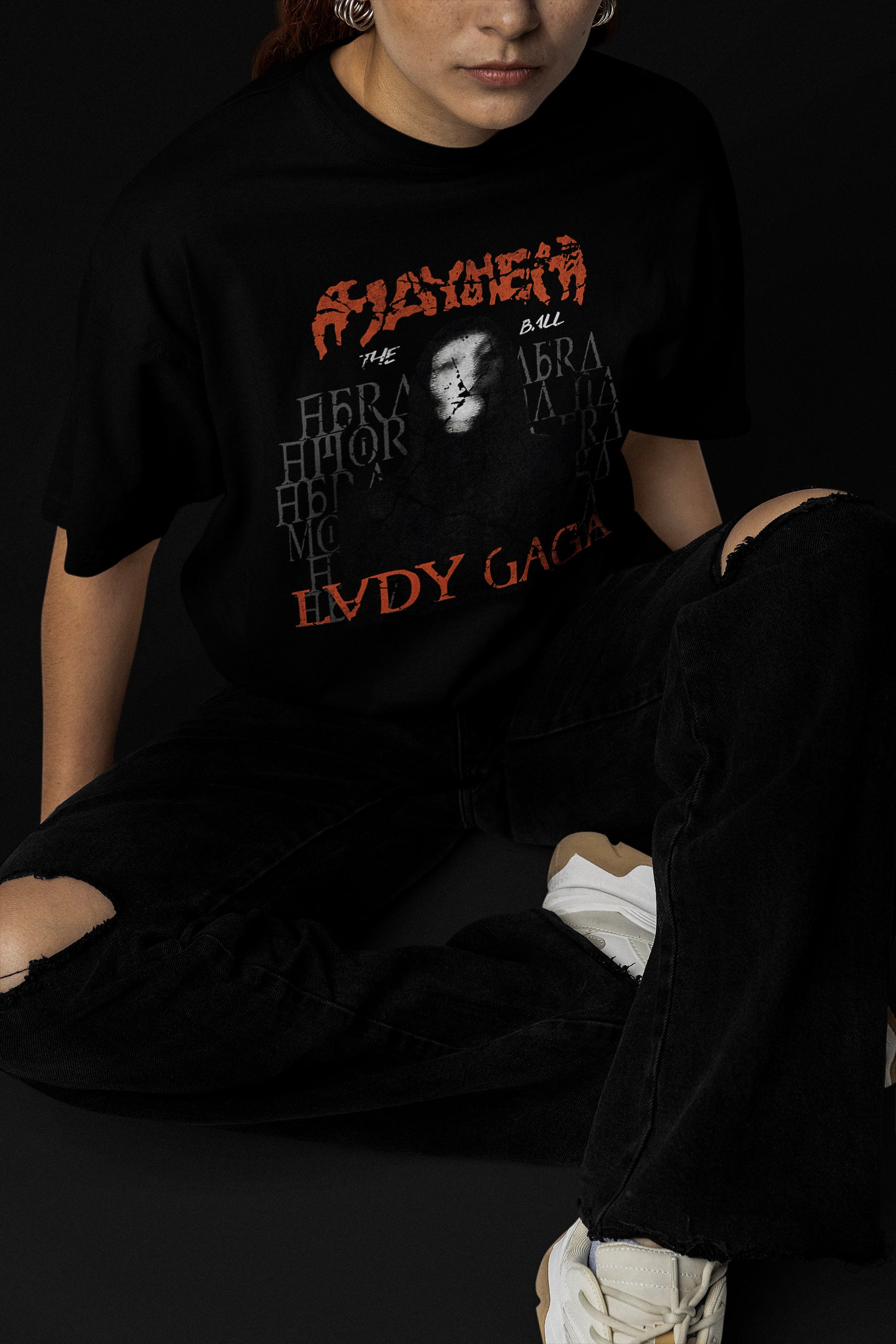 CAMISETA OVERSIZED LADY GAGA